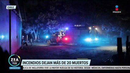 Incendios en Chile dejan más de 20 muertos y casi mil heridos