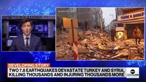 Death toll rising after earthquakes in southeast Turkey, Syria _ ABCNL