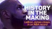 History in the making – LeBron James closes in on NBA record