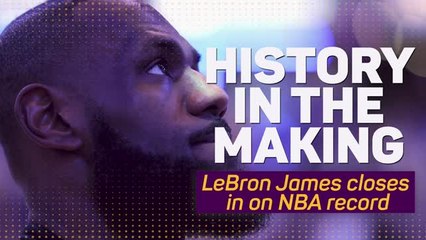 History in the making – LeBron James closes in on NBA record