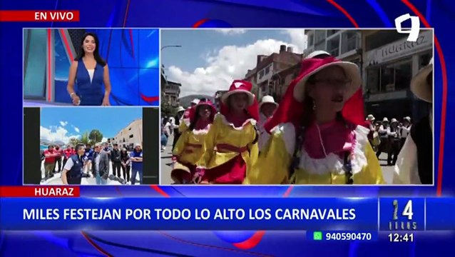 ¡Huaraz de fiesta!: Por todo lo alto inician carnavales