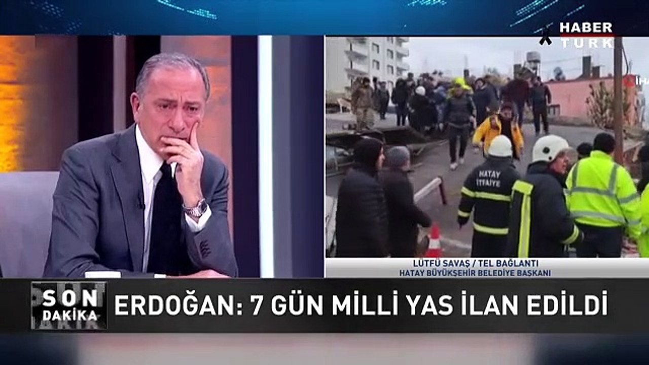 Hatay Belediye Başkanı konuştu, Fatih Altaylı hüngür hüngür ağladı