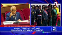 Aníbal Torres respondió ante la Comisión de Defensa y negó conocer a familiares de Castillo