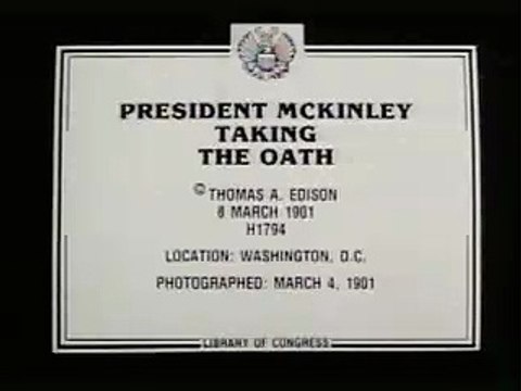 President McKinley Taking the Oath | movie | 1901 | Official Clip