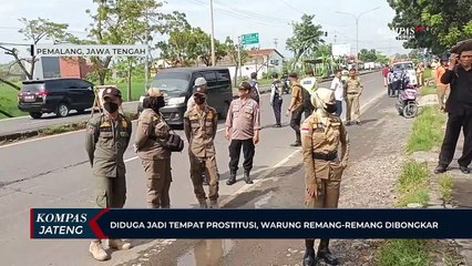 Disinyalir Jadi Tempat Prostitusi, Warung Remang-Remang di Pemalang Dibongkar