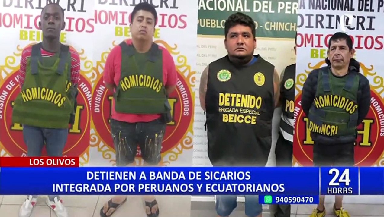 "Los man del norte": cae banda de extranjeros vinculados al asesinato de meretrices en Lima