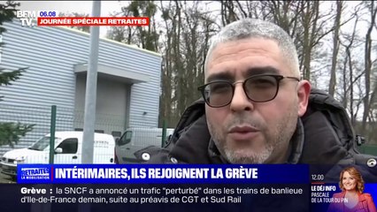 Retraites: les intérimaires rejoignent la grève