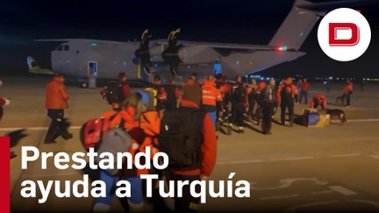 El equipo especial que Madrid ha enviado a Turquía para prestar ayuda