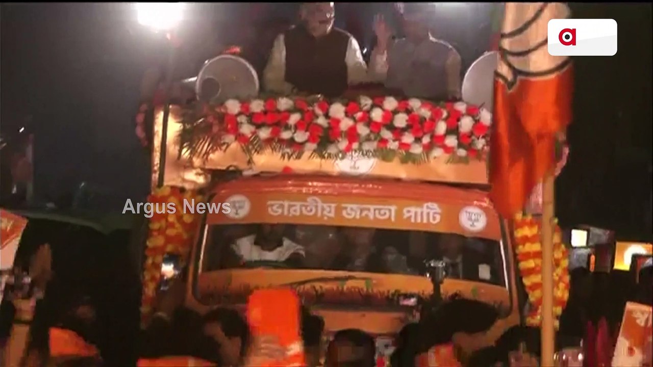 Union Home Minister Amit Shah Holds Road Show In Agartala