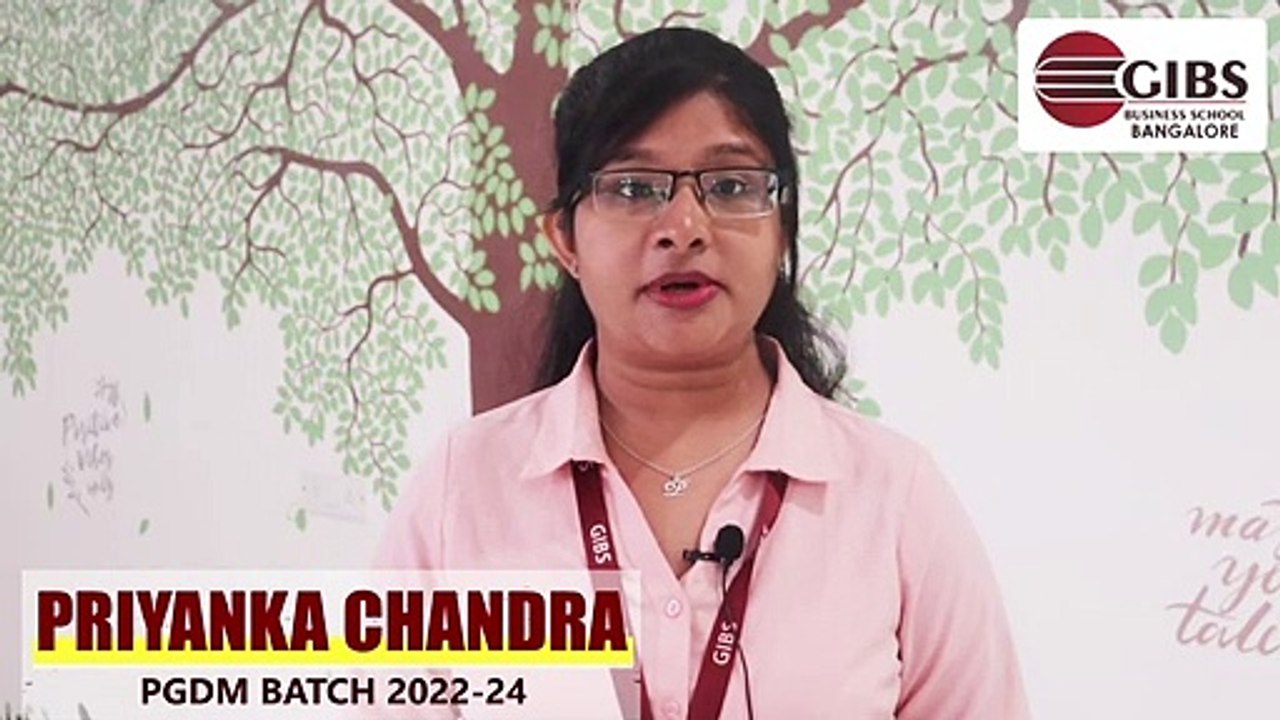 GIBS Business School Bangalore MAT'22 Topper Chat | Priyanka Chandra Scored 95 Percentile | Top PGDM College in Bangalore
