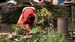 Nepali women performing their household work