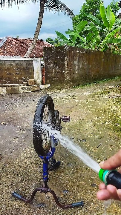 Alat pencuci motor tanpa listrik bisa setting keluaran airnya juga