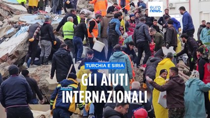 Download Video: Terremoto in Turchia e Siria, si attiva la macchina degli aiuti internazionali