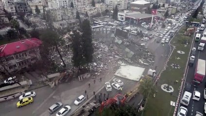 Havadan görüntülendi: Adıyaman'da deprem sonrası yıkım!