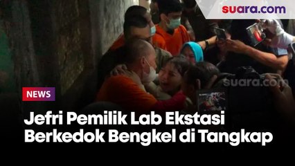 Jefri Pemilik Lab Ekstasi Berkedok Bengkel Plakat di Johar Baru Tertangkap, Tangis Anak-Istri Pecah di Gang Sempit