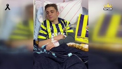 Fenerbahçeli futbolculardan depremzede Kamilcan'a destek