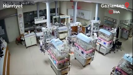 Yenidoğan bakım ünitesinde deprem paniği yaşandı, hemşireler hayatlarını böyle hiçe saydı