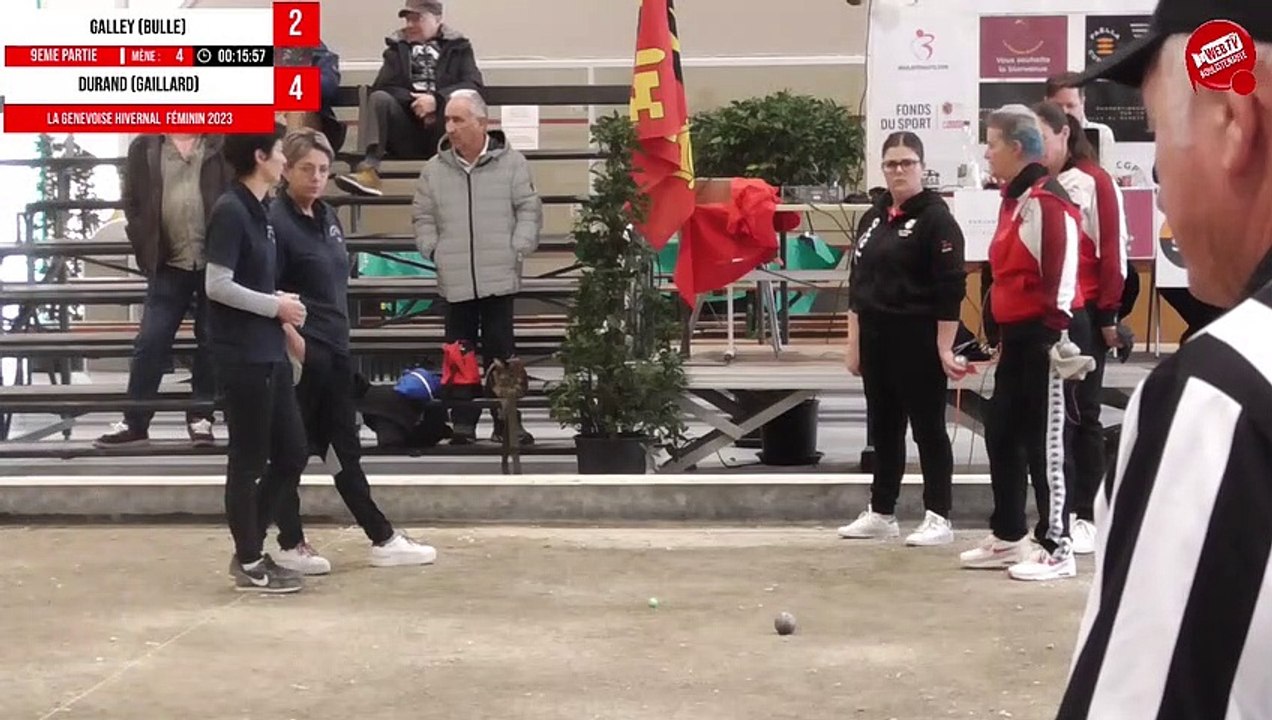 Galley (Bulle) vs Durand (Gaillard) - Mini WebTV Genève : Marathon hivernal de pétanque féminin 2023