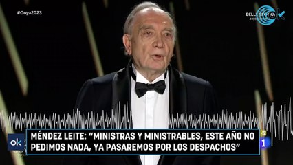 Méndez Leite: "Ministras y ministrables, este año no pedimos nada, ya pasaremos por los despachos"