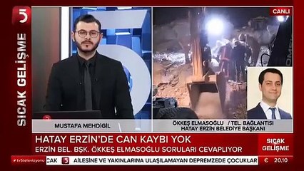 Hatay'da can kaybı yaşanmayan tek yerin başkanı Ökkeş Elmasoğlu konuştu