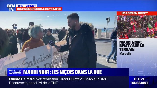 Plusieurs milliers de manifestants mobilisés à Nice contre la réforme des retraites