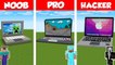 Minecraft NOOB vs PRO vs HACKER NEW APPLE MacBook in Minecraft Laptop  Animation