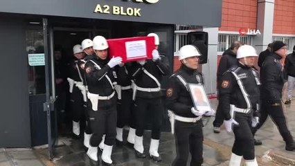 Şehit polis Baydoğan, düzenlenen törenin ardından memleketine gönderildi