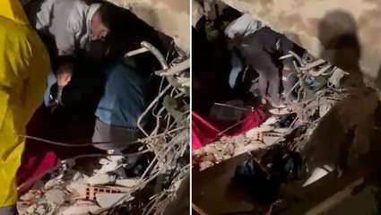 Güreşçilerden sevindiren haber! Taha Akgül  göçük altından çıkarılma anlarını paylaştı