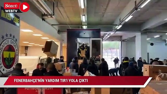Fenerbahçe'nin yardım tırı yola çıktı