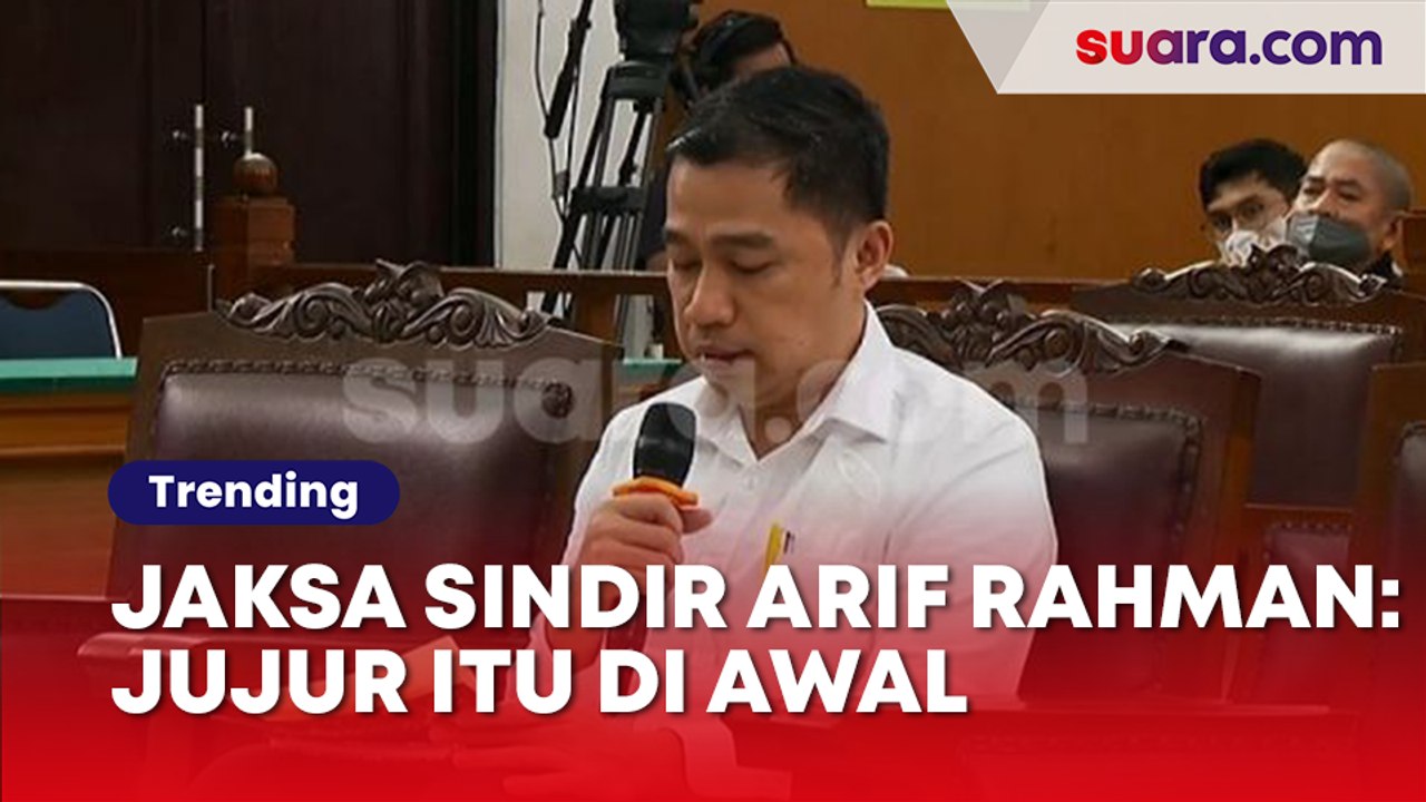 Telak! Jaksa Sindir Arif Rahman Eks Geng Sambo...