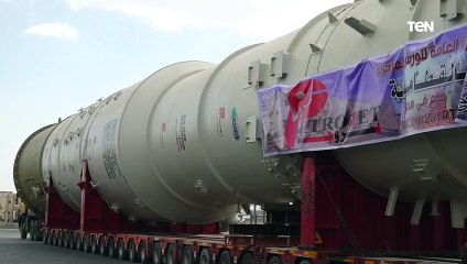 أبراج تقطير الغاز تغادر ميناء الأدبية وتتجه نحو ميناء الدخيلة لمجمع غازات الصحراء الغربية