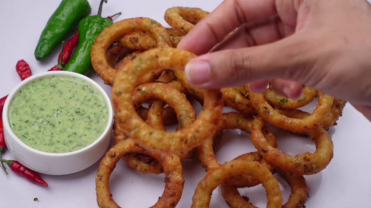 How to Make Crispy Potato Rings,Garlic Potato Rings,Potato Snacks By