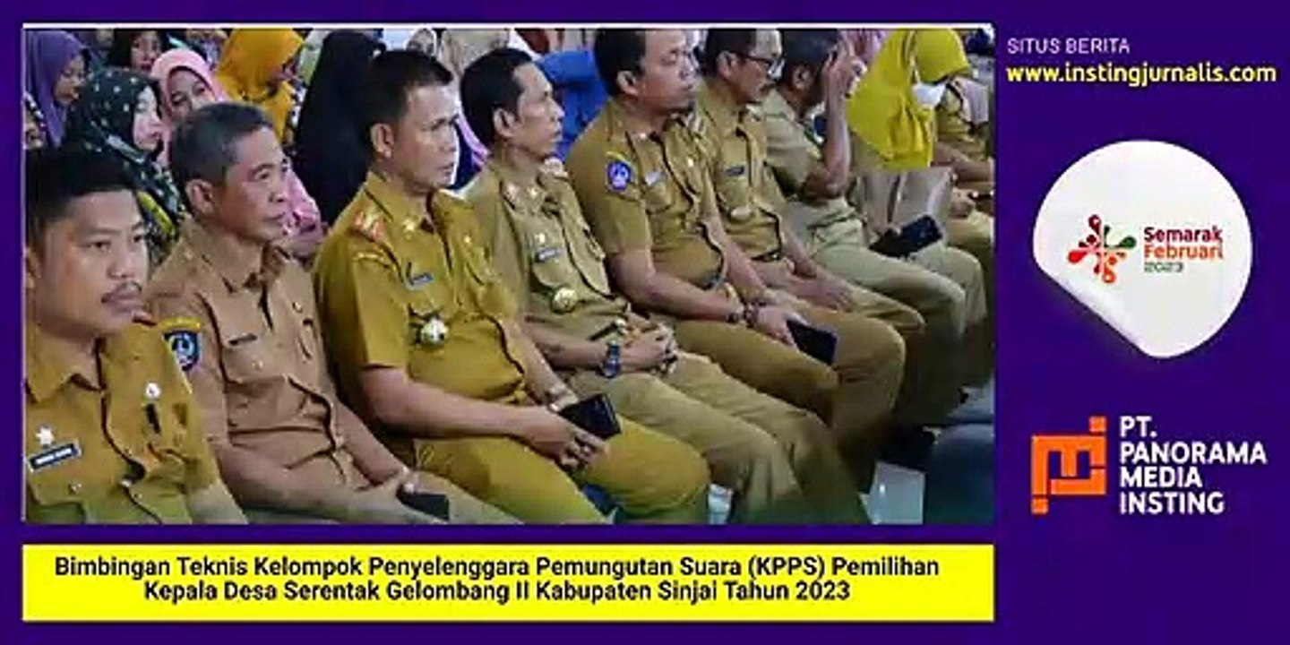 Pembukaan Bimbingan Teknis Kelompok Penyelenggara Pemungutan Suara (KPPS) Pemilihan Kepala Desa Serentak Gelombang II Kabupaten Sinjai Tahun 2023