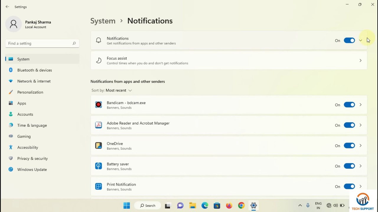 How to Disable Annoying notification on windows 10 and 11
