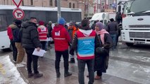 Aksaray'da deprem bölgesine kan bağışı ve yardım seferberliği