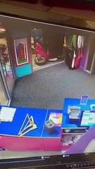 CCTV caught of donation money robbery at Kitty Cafe on Kirkgate in Leeds