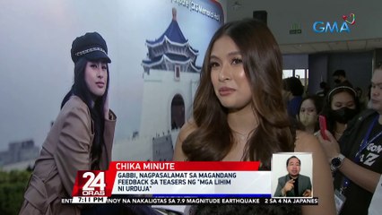 Gabbi, nagpasalamat sa magandang feedback sa teasers ng "Mga Lihim ni Urduja" | 24 Oras