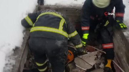 Düzce itfaiyesi 33 saat sonra yaralı vatandaşı çıkardı