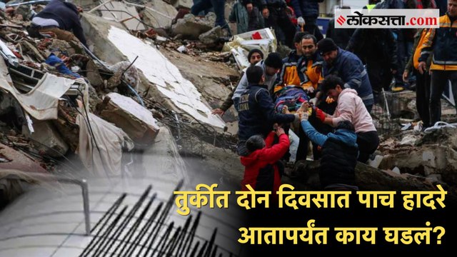 Earthquake in Turkey: तुर्कीमध्ये भूकंपाची मालिका सुरूच, आतापर्यंत पाचवा भूकंप