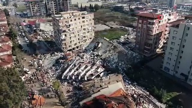 Hatay'ın son hali içler acısı! Havadan görüntülendi