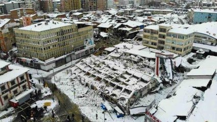 Deprem etkilenen Malatya havadan görüntülendi