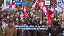 Francia | Multitudinarias marchas en la tercera jornada de huelga contra la reforma de las pensiones