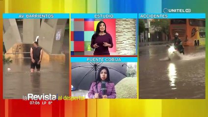 Intensas lluvias provocan accidentes en Cochabamba