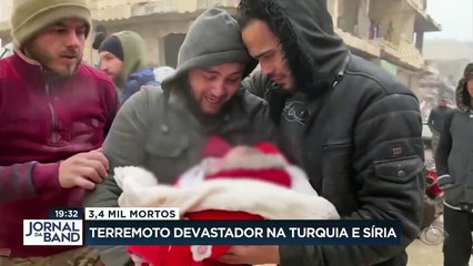 Terremoto deixa 3,4 mil mortos na Turquia e na Síria 07/02/2023 10:08:56