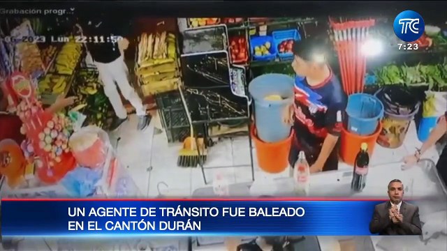 Agente de tránsito y su madre fueron baleados en Durán durante un robo
