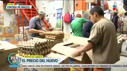 Así el precio del huevo en la Central de Abasto de la CDMX
