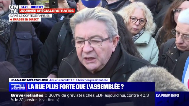 Jean-Luc Mélenchon sur la réforme des retraites: Emmanuel Macron veut montrer qu'il est capable de mater le peuple français