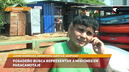Posadeño busca representar a misiones en paracanotaje