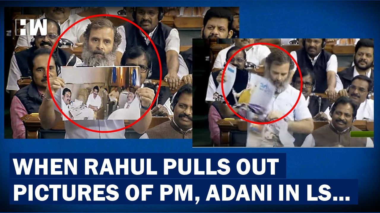 "What's The Relation Between PM Modi and Adani?": Rahul Gandhi Pulls Out Pictures In LS