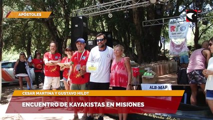 Encuentro de kayakistas en Misiones